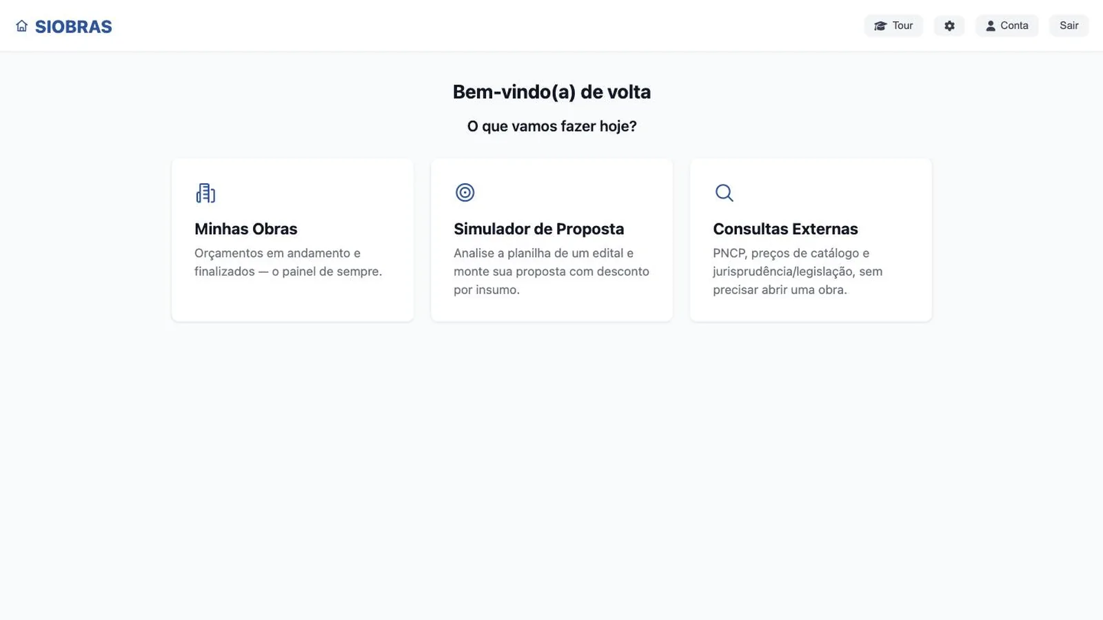 Hub do SIOBRAS